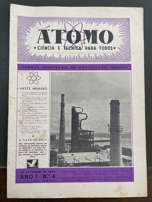 Átomo - Ciencia e Tecnica para todos -Jornal ilustrado