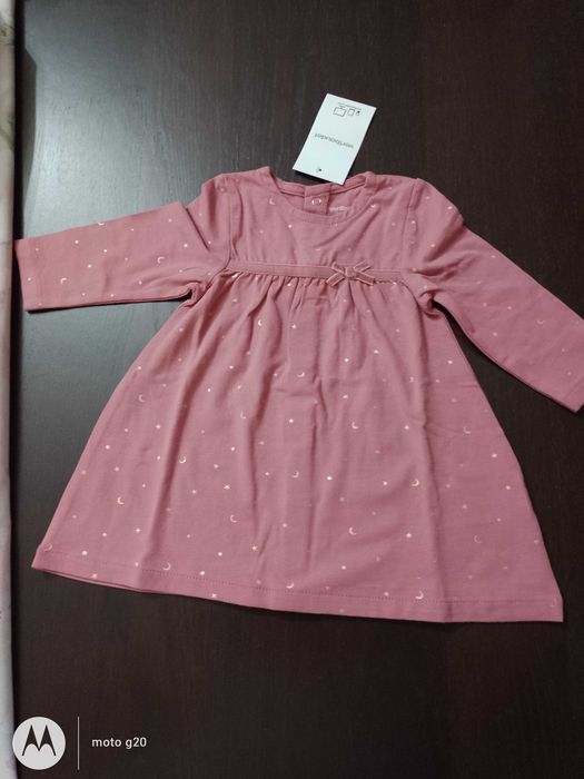 Lindo vestido rosa para 6 meses