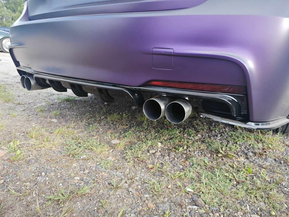 BMW F30 F31 Splitterki Tylnego Zderzaka Dokładki M-PAK Czarny Połysk