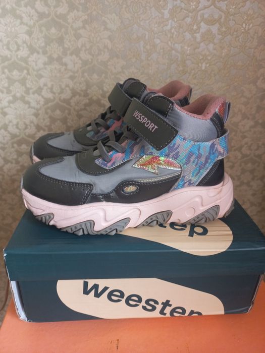 Ботинки демисезонные на флисе на девочку Weestep 32 размер