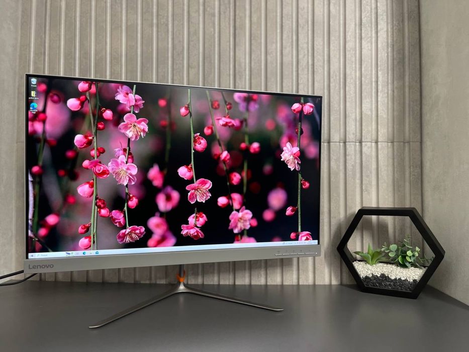 2К безрамковий монітор 27 дюймів Lenovo HDMI Quad HD