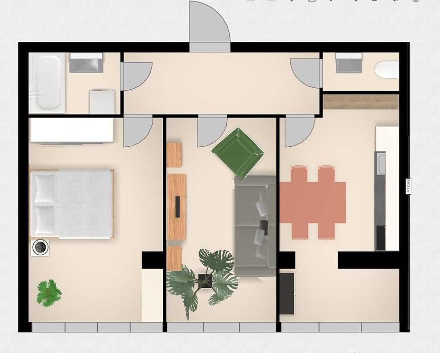 Світла та комфортна 2-кім квартира 54м² на першому поверсі | Брюховичі