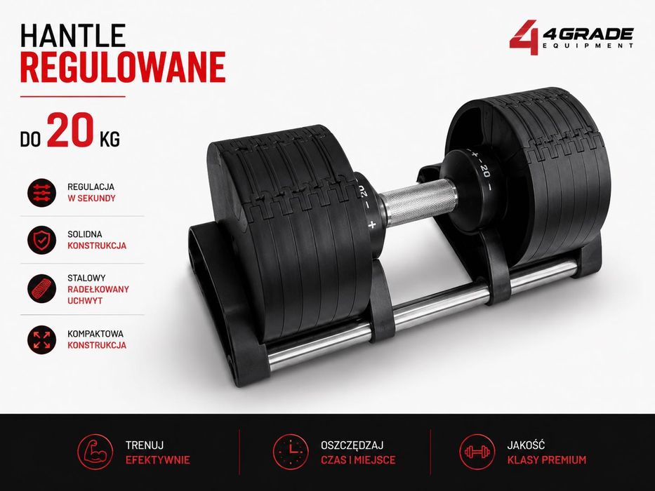 Hantel regulowany 4GRADE do 20 kg
