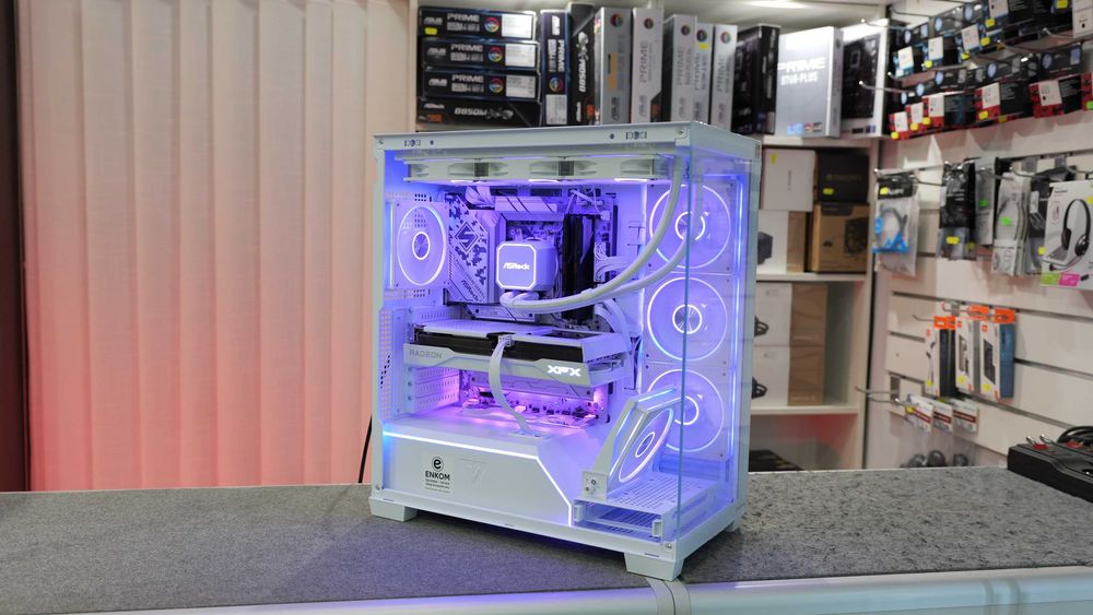 NOWY Komputer Gamingowy Ryzen 5 7600X RX 9060 XT 16GB 32GB DDR5