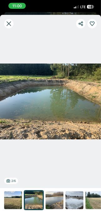 Piękna działka ze stawem przy lesie 3200 m' - Warunki Zabudowy, woda , nowa droga miejscowość Stawki nr 129/9