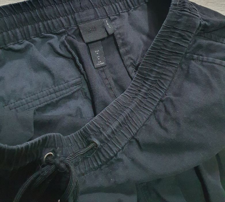 Lniane spodnie Męskie H&M