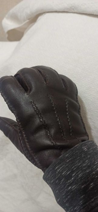 Чоловічі зимові шкіряні перчатки - рукавиці . Різні розміри ! НОВІ !