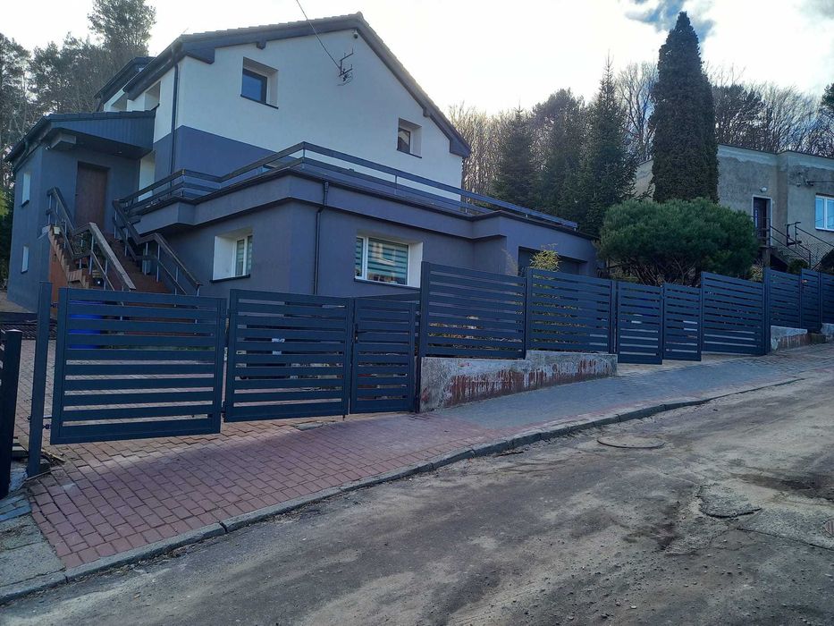 .. Przęsło 120x200cm, palisada, ogrodzenie nowoczesne