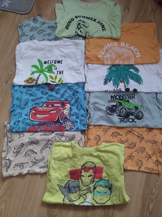 Zestaw 10szt koszulek t-shirtow dla chłopca Sinsay