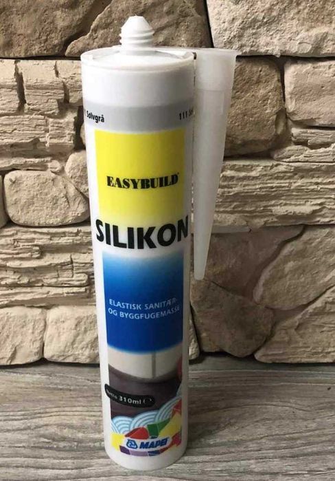 Silikon sanitarny MAPEI  111 jasny szary / srebrny 310ml