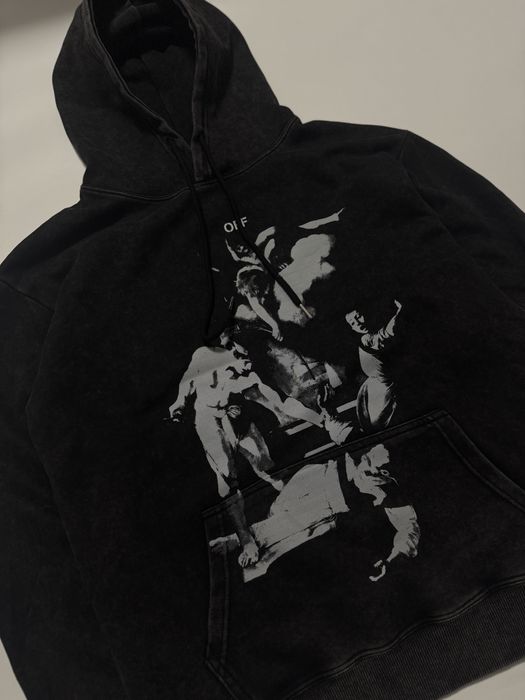 Худі Off-White темно сірого кольору М розмір