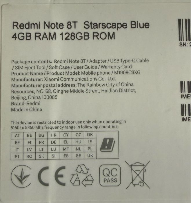 Xiaomi Redmi Note 8T  128GB