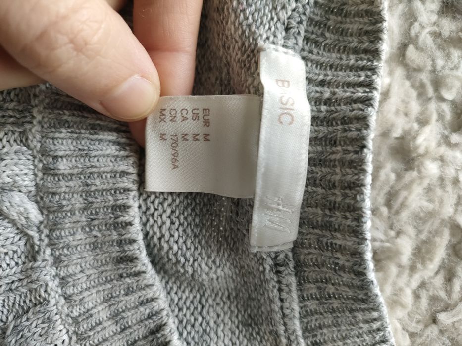 Sweter Basic splot warkoczowy