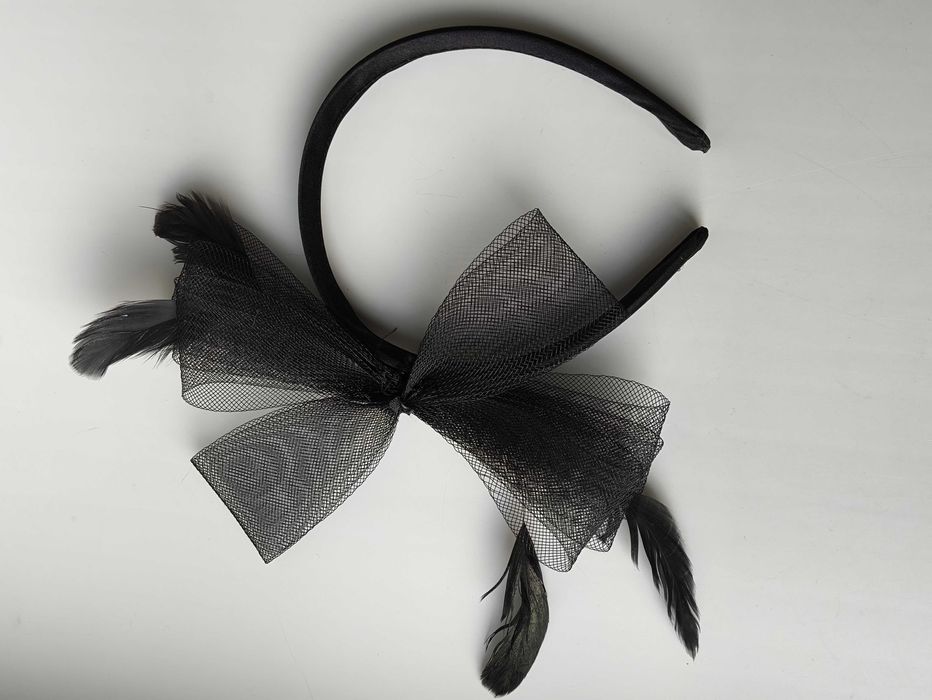 Чорний дитячий обруч для волосся