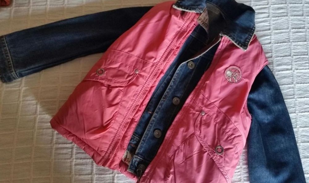 IMPECÁVEL l Colete forrado+ Blusão Ganga ZARA 4-5 Anos