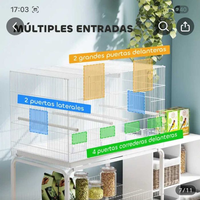 Gaiola muito grande para pássaros. NOVA Embalada na caixa.