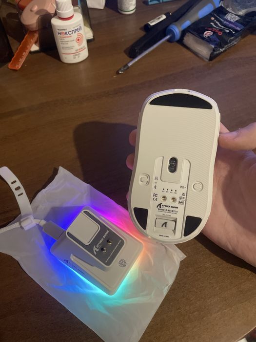 Attack Shark X6 White Мишка портативна б/у (нова)