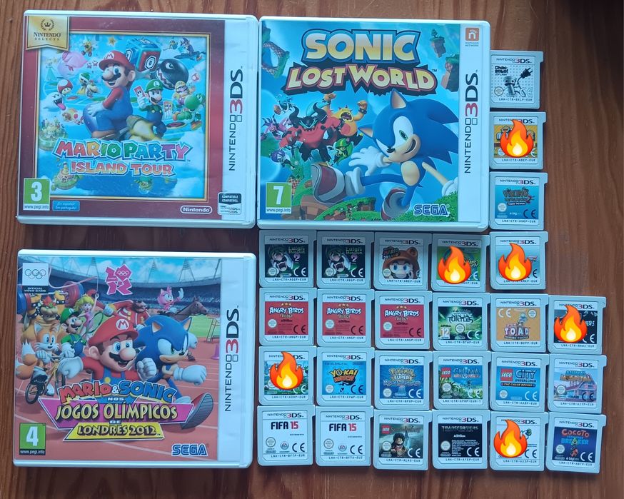 Vários jogos Nintendo 3DS