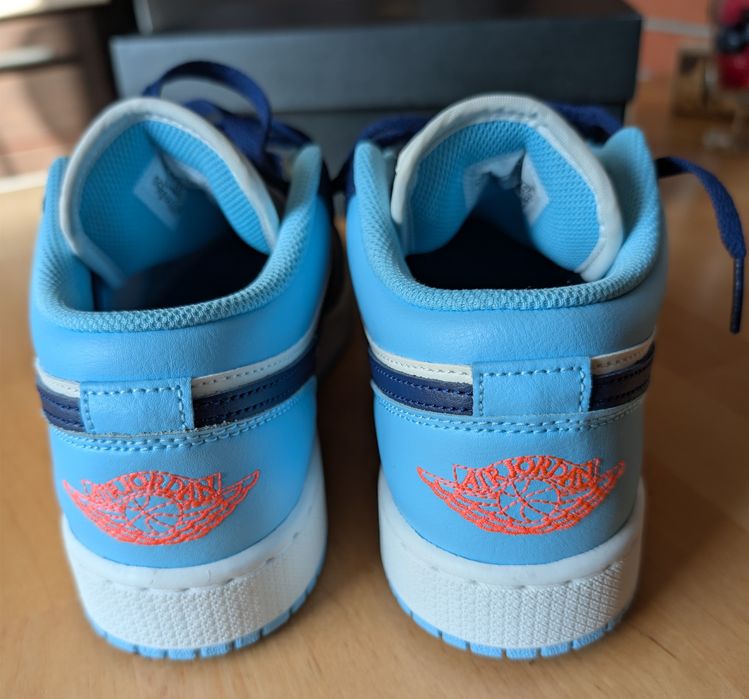 Buty Air Jordan 1 Low (GS) Granatowo-Niebieskie. NOWE!!! Paragon.
