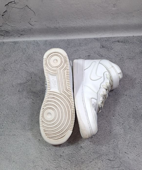 Кроссовки Nike Air Force 1 Mid Le кожаные высокие ботинки Dunk High