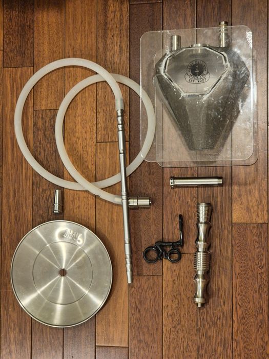 Amy Deluxe Hookah AMY 001 Diamond Silver + Black, shisha. Uszkodzona.