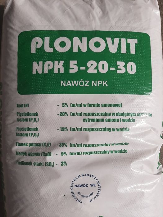 NPK 5-20-30  Wapno Polifoska Plonovit Tarnogran Saletra Wapno Strawczy