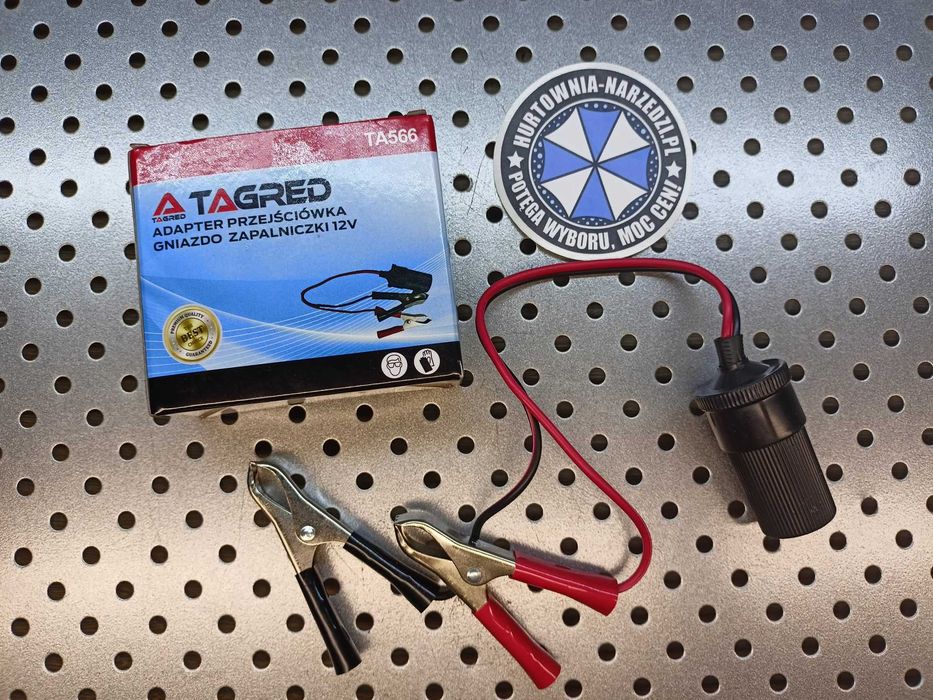 Zestaw 2x Adapter Akumulatora 12V z Krokodylkami Niezbędnik w Podróży