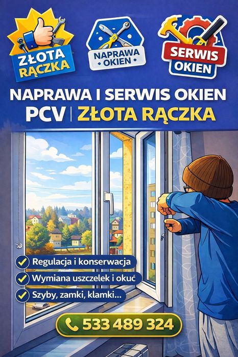Serwis i naprawa okien i drzwi PCV