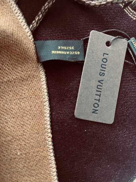 Kaszmirowy  wełniany szalik Louis Vuitton