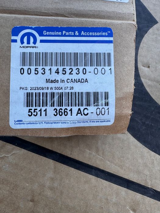Mopar Jeep 55113661AC Lewy górny zawias drzwi
