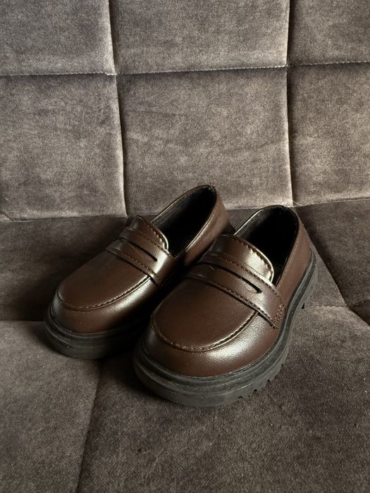 Дитячі мешти лофери коричневі ідеальний стан