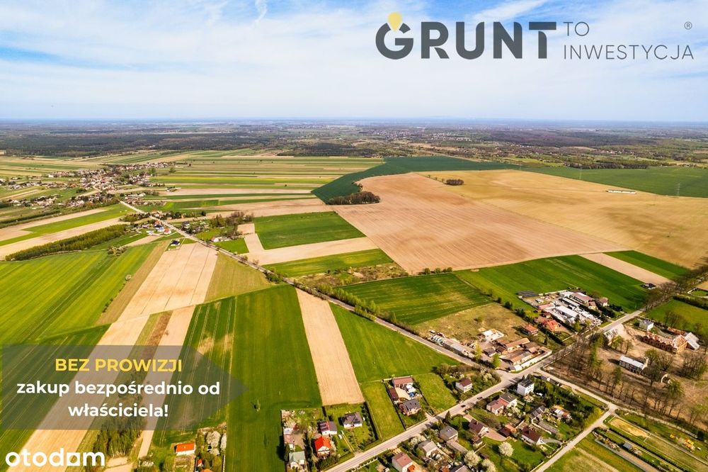 Działki z dogodnym dojazdem, zabudowa 1-rodzinna