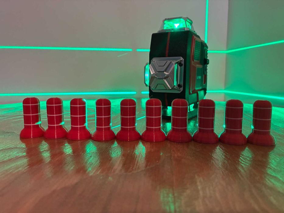Klocki do poziomowania laserowego z magnesem – zestaw 10 sztuk