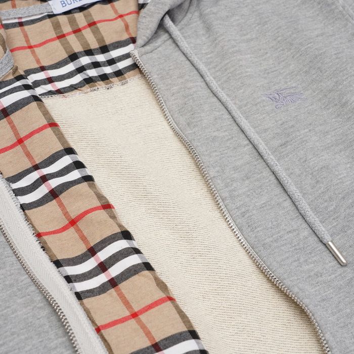 Чоловіча Кофта Зіп-Худі Burberry Zip-Hoodi Сірий 2026 зіпка барбері, зипка барбери
