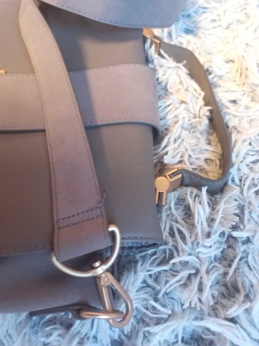 Сумка H&M серая кожзам