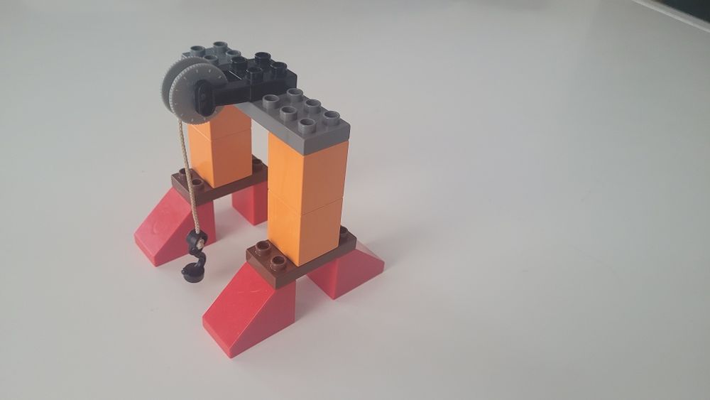 DŻWIG  wciągarka z hakiem klocki LEGO DUPLO