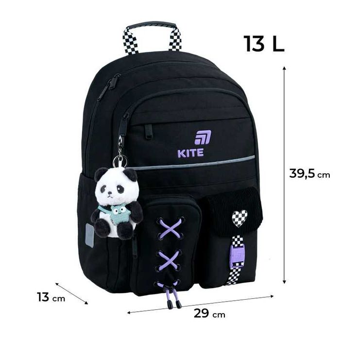 Рюкзак шкільний Kite Education Panda Love K26-584M-2