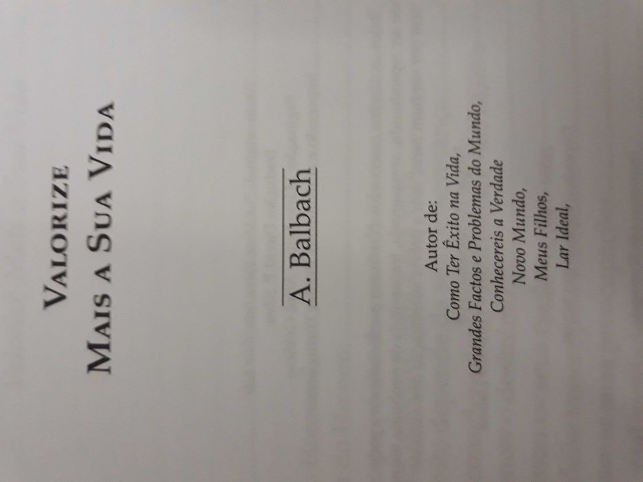VAlORIZE MAIS A SUA VIDA / Auto-ajuda