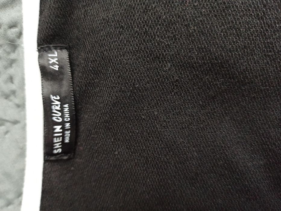 Czarny bawełniany letni kombinezon Shein rozm. 4XL