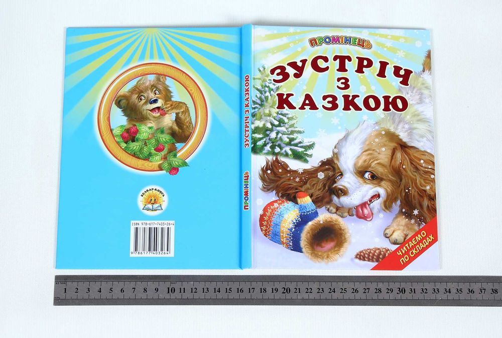 Книга Зустріч з казкою серія Промінець Читаємо по складах