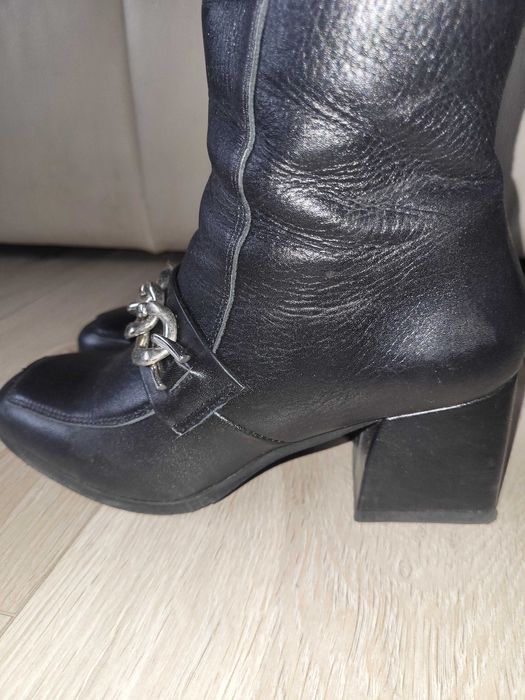 Botki Nessi skóra naturalna r.37