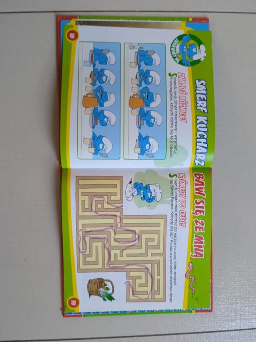 Książeczki dla dzieci, smerfy, zawody