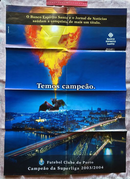 Poster FC Porto Campeão da Superliga 2003/2004 + Selecção Nacional