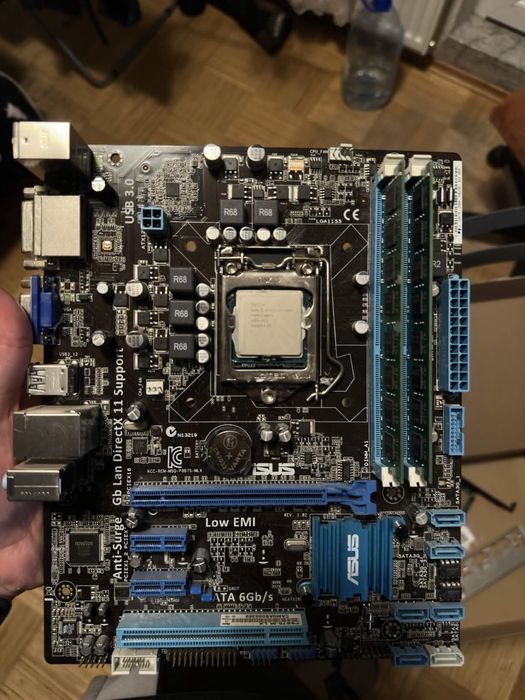 Комплект lga 1155, xeon e3 1230v2, озу 2x8(16gb) 1600