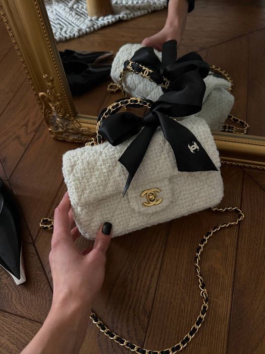 Сумка Chanel / сумочка шанель біла