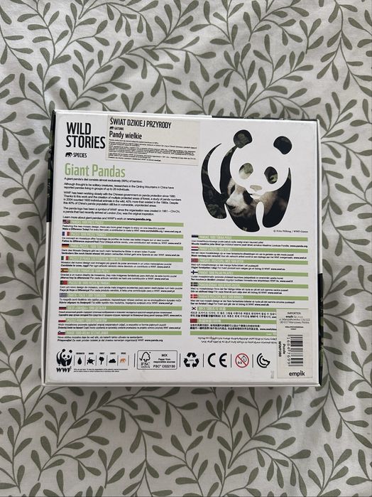 Puzzle pandy 1000 elementów świat dzikiej przyrody pandy wielkie WWF