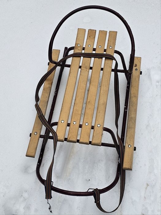 Sanki drewniane klasyczne 89cm