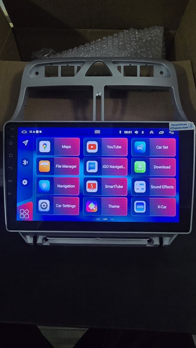 Entregas grátis Zona Grande Porto Rádio Android 14 Peugeot 307 (Novo)