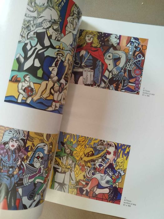 Catálogo antigo pintura Erró da Galeria Atlantida