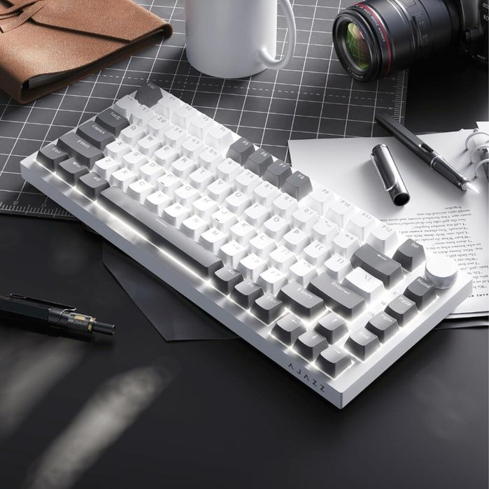 Клавіатура AJAZZ AK820 Grey-White Original Провідна